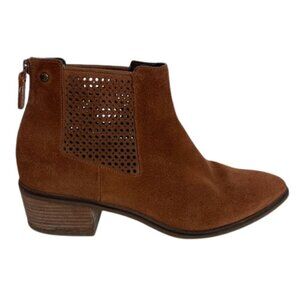 Cole Haan Women's Tan Suede Ankle Boots Size 8 1/2